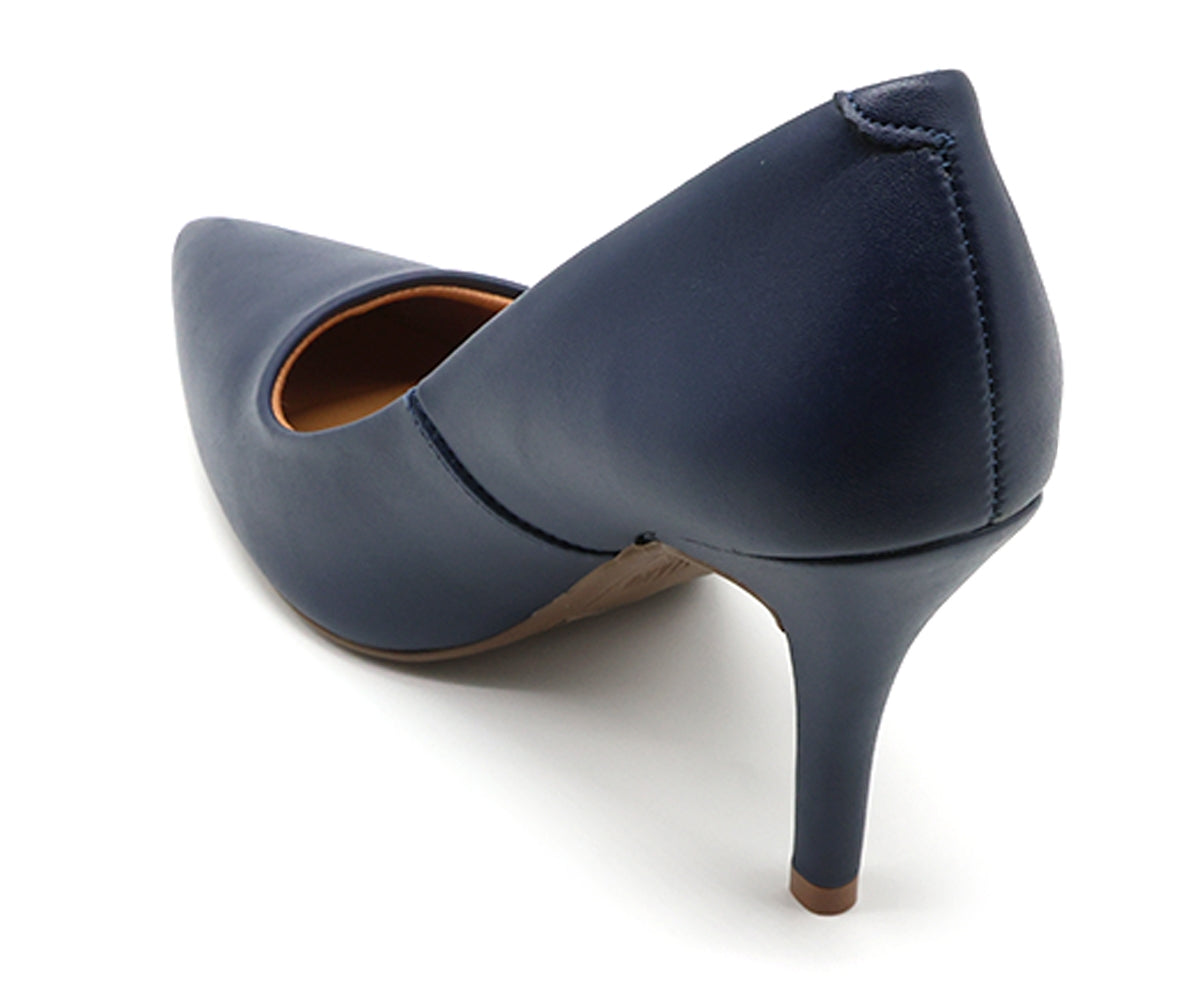 br classic high navy stilettos