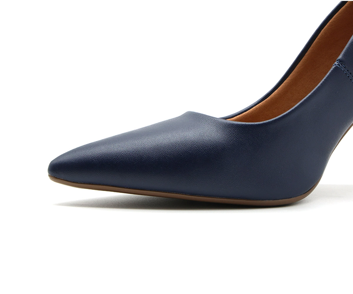 br classic high navy stilettos