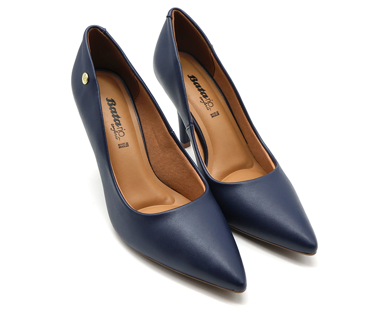 br classic high navy stilettos