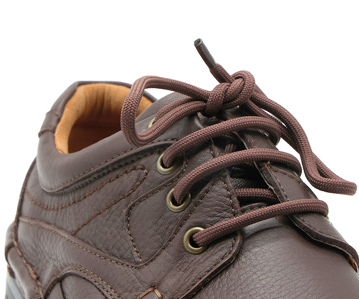 premium leather air tech brown lace-ups