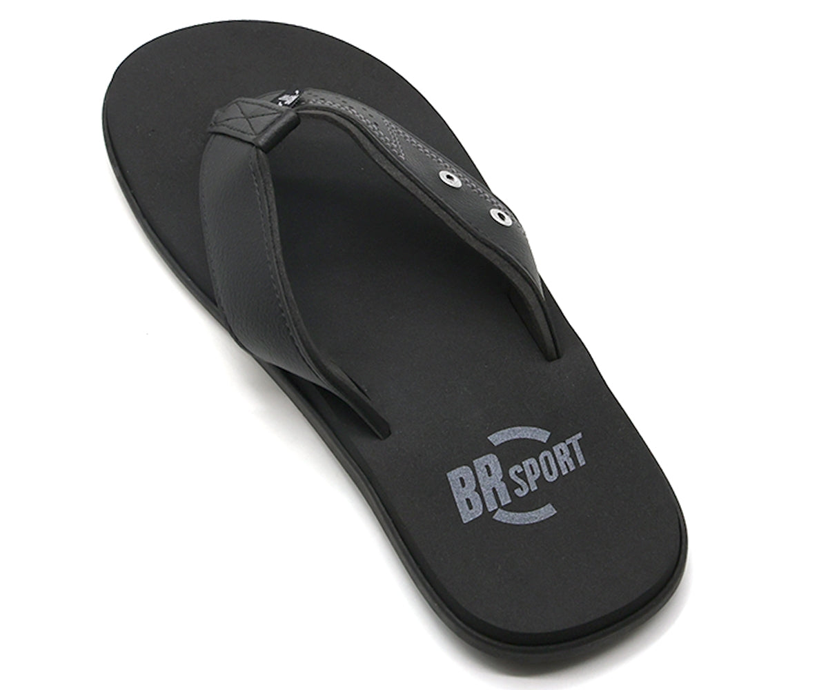br sport all black flip flop
