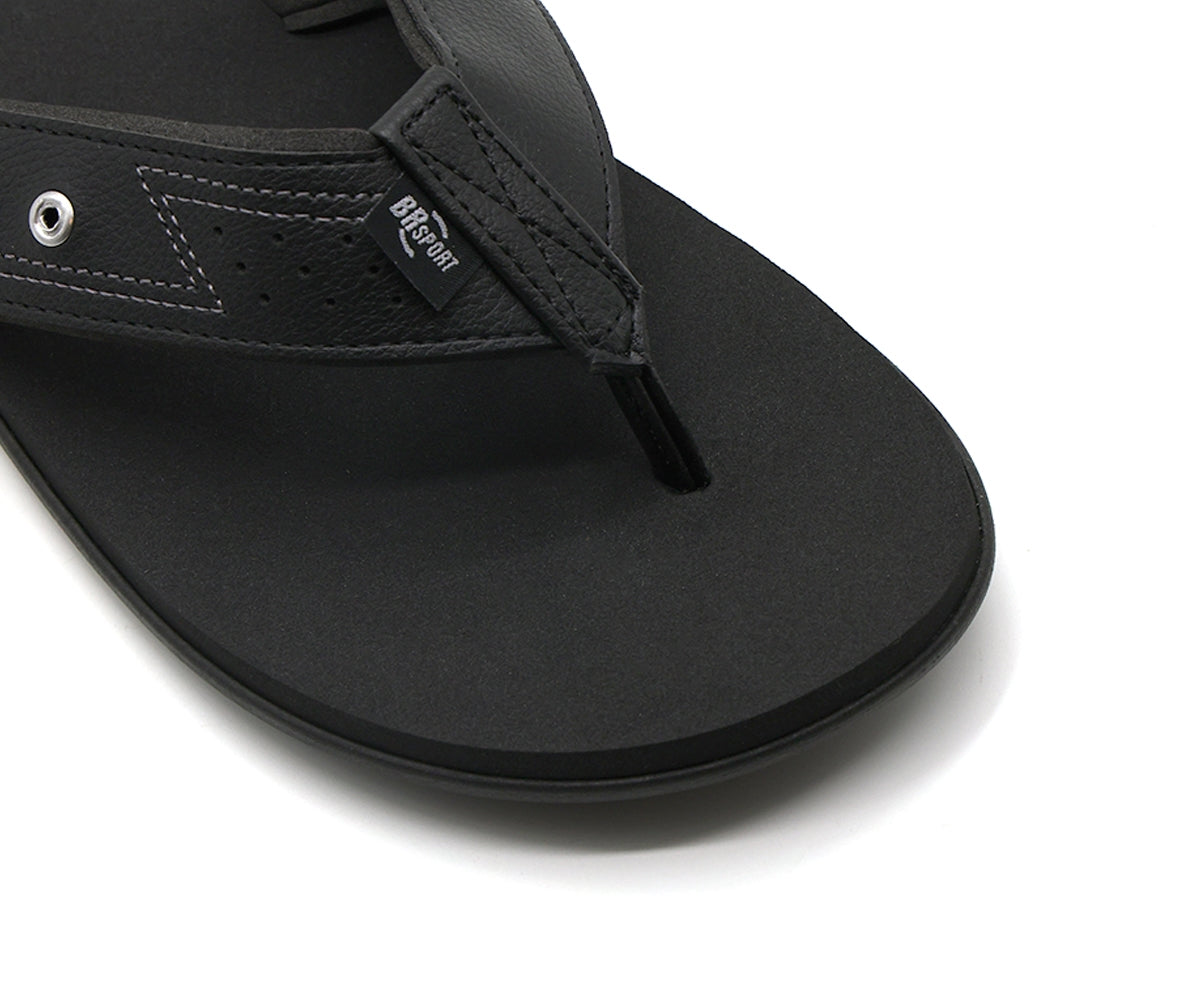 br sport all black flip flop