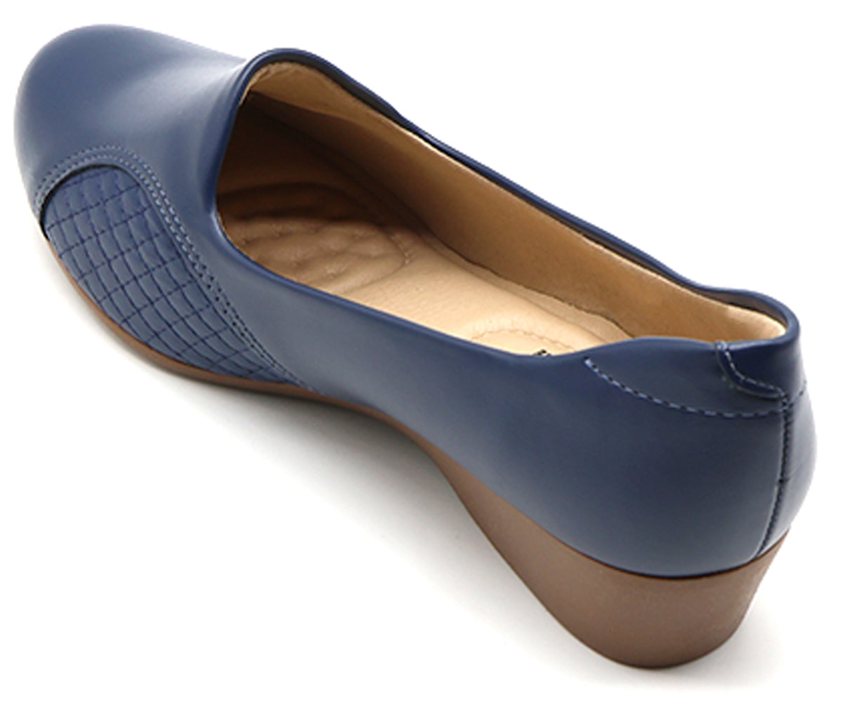 br navy wedge w/ bunion support