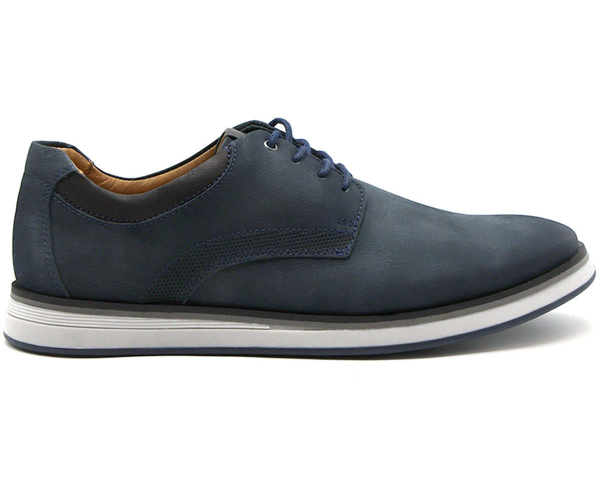 b premium navy derby lace-ups