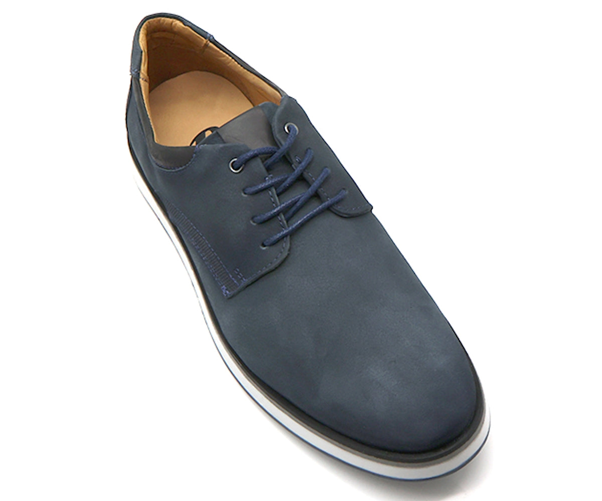 b premium navy derby lace-ups