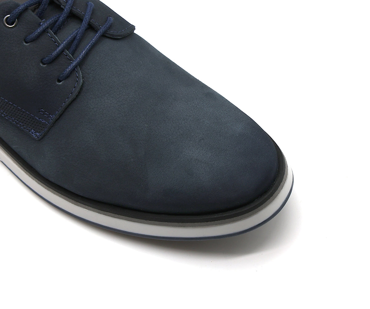 b premium navy derby lace-ups