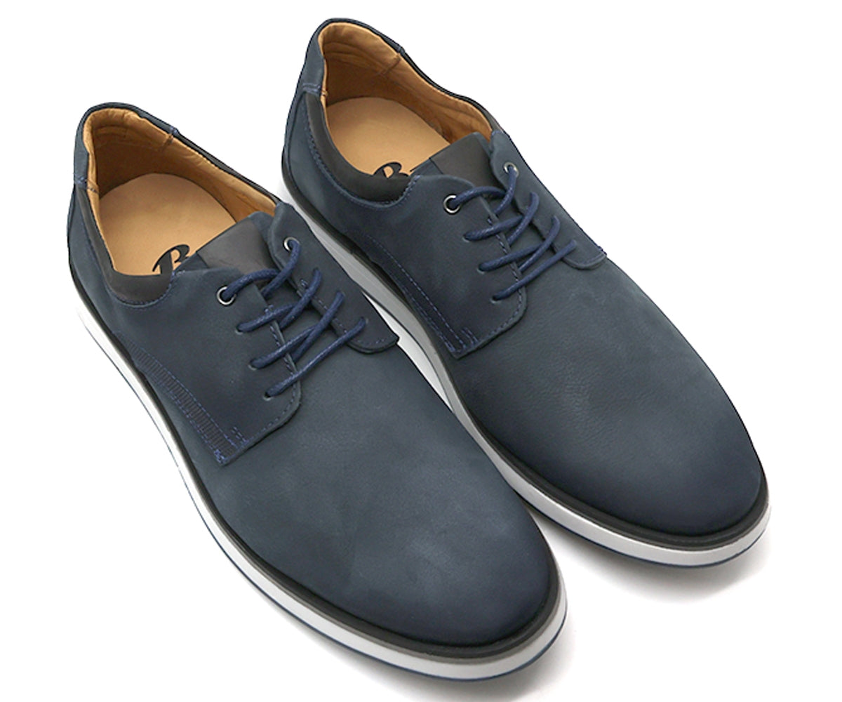 b premium navy derby lace-ups