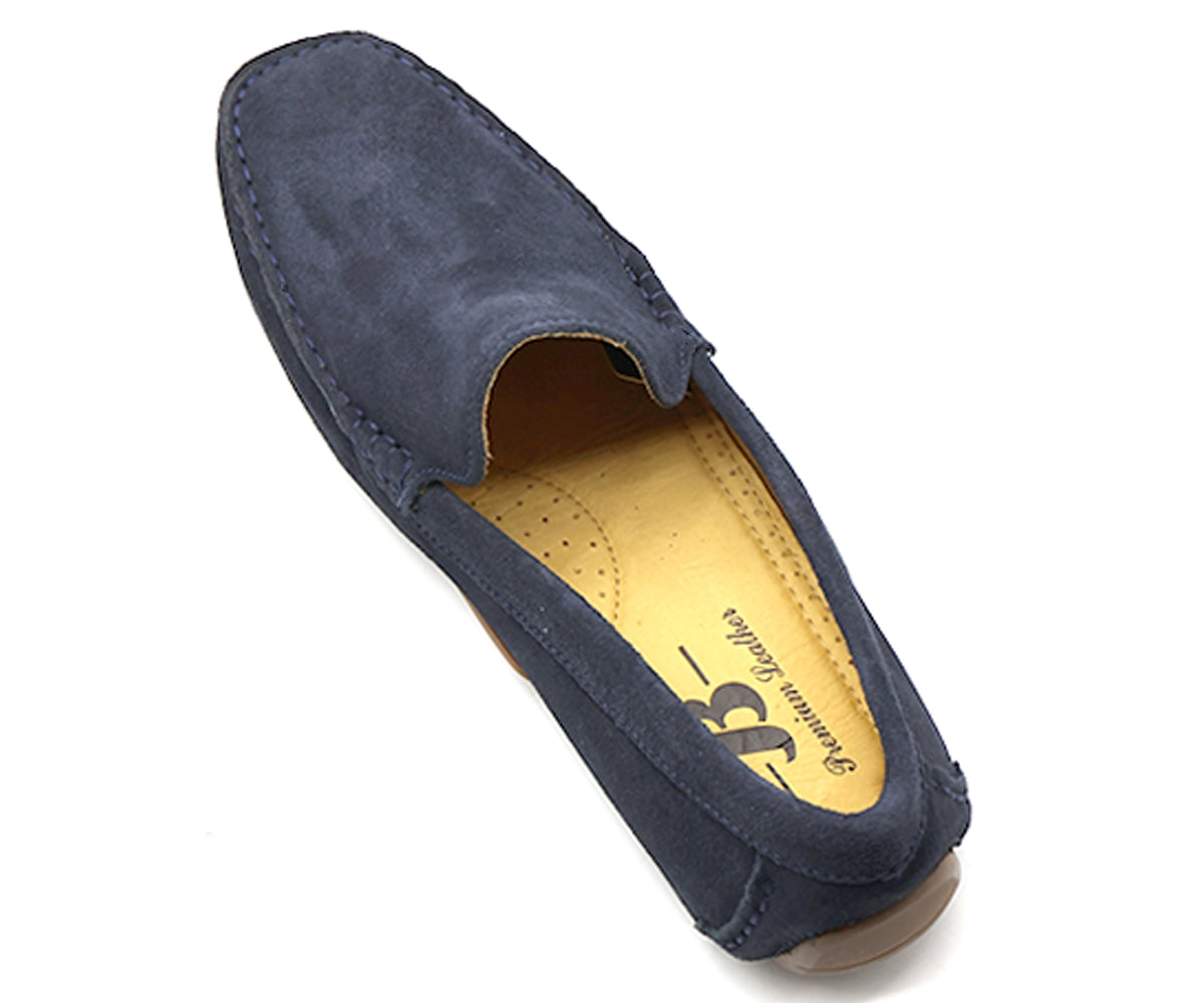 b premium navy moccasins