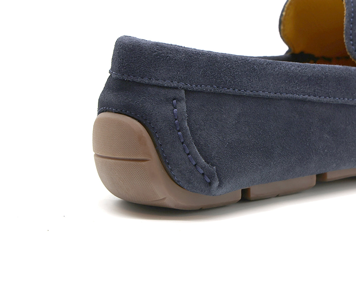 b premium navy moccasins
