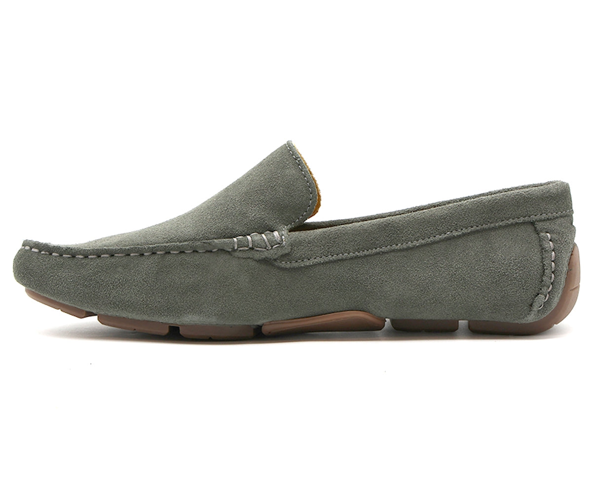 b premium grey moccasins
