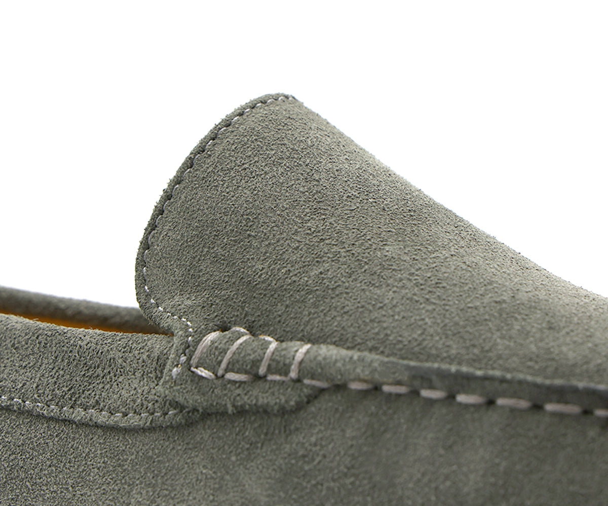 b premium grey moccasins