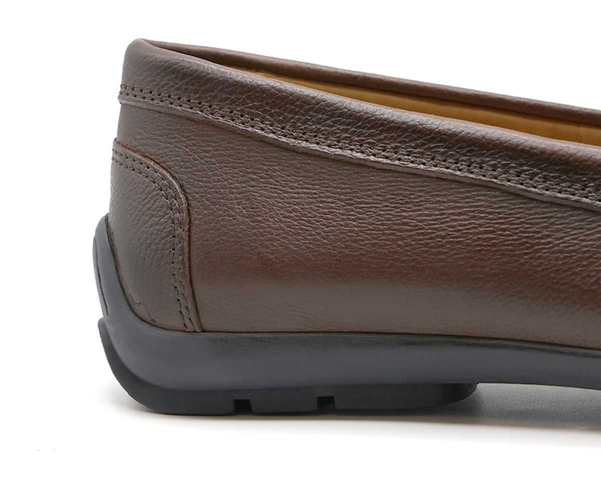 b premium brown moccasins