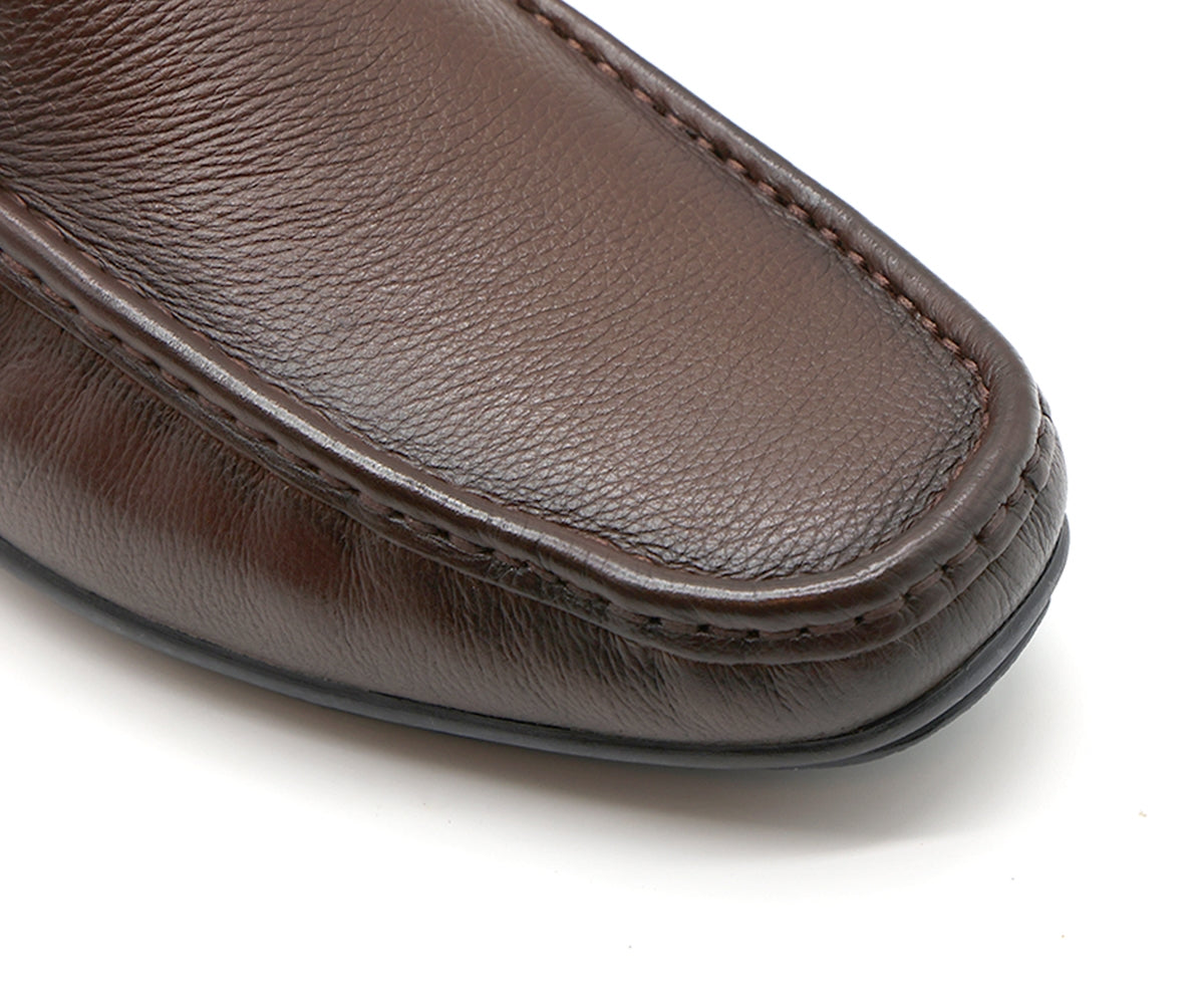 b premium brown moccasins