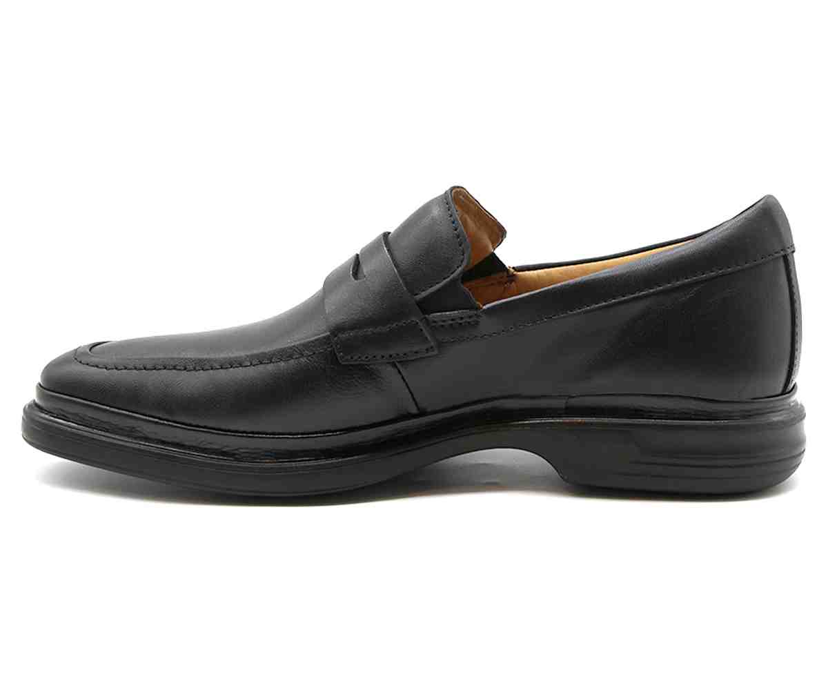 B Premium Black Penny Loafer
