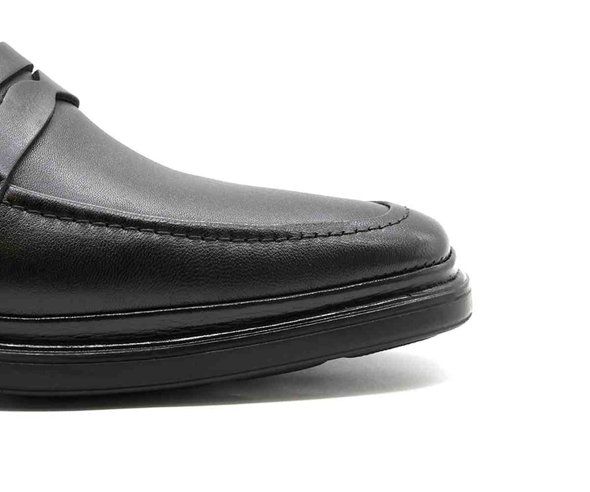 B Premium Black Penny Loafer