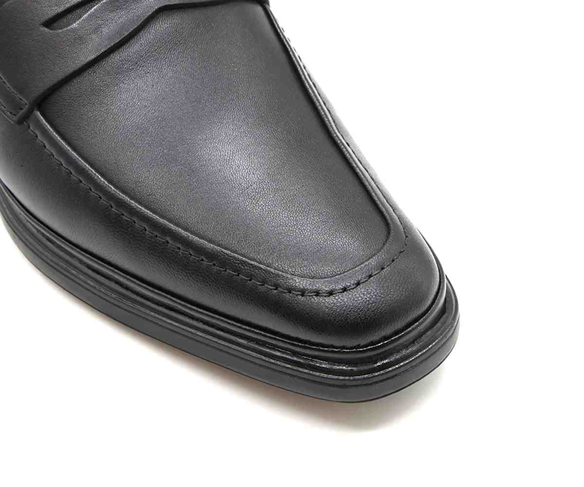 B Premium Black Penny Loafer