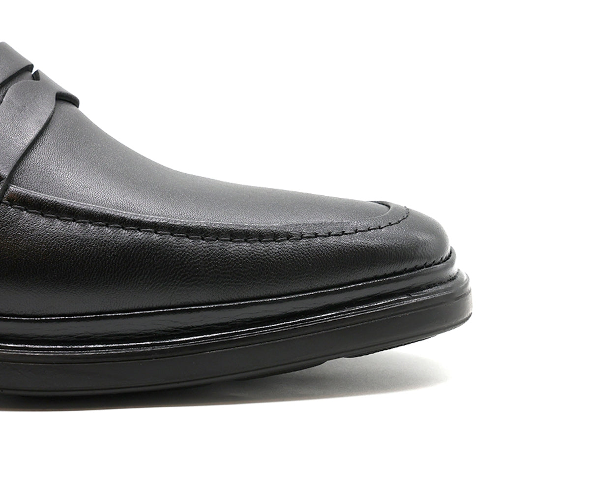 b premium black penny loafer