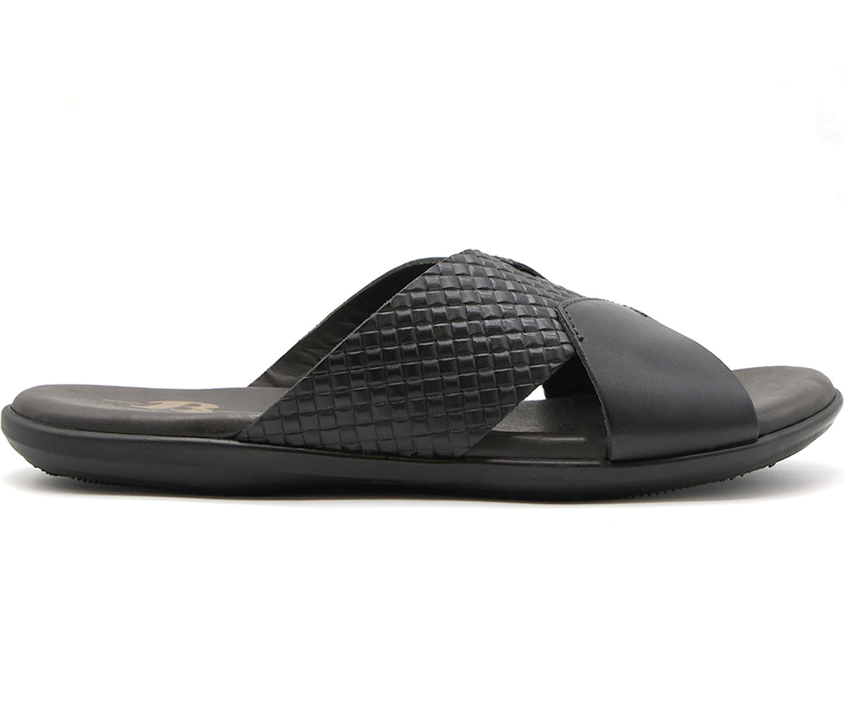 b premium black criss cross slide