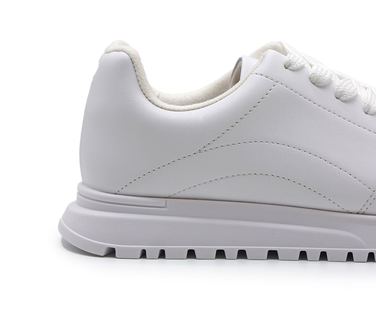 br all white retro trainers