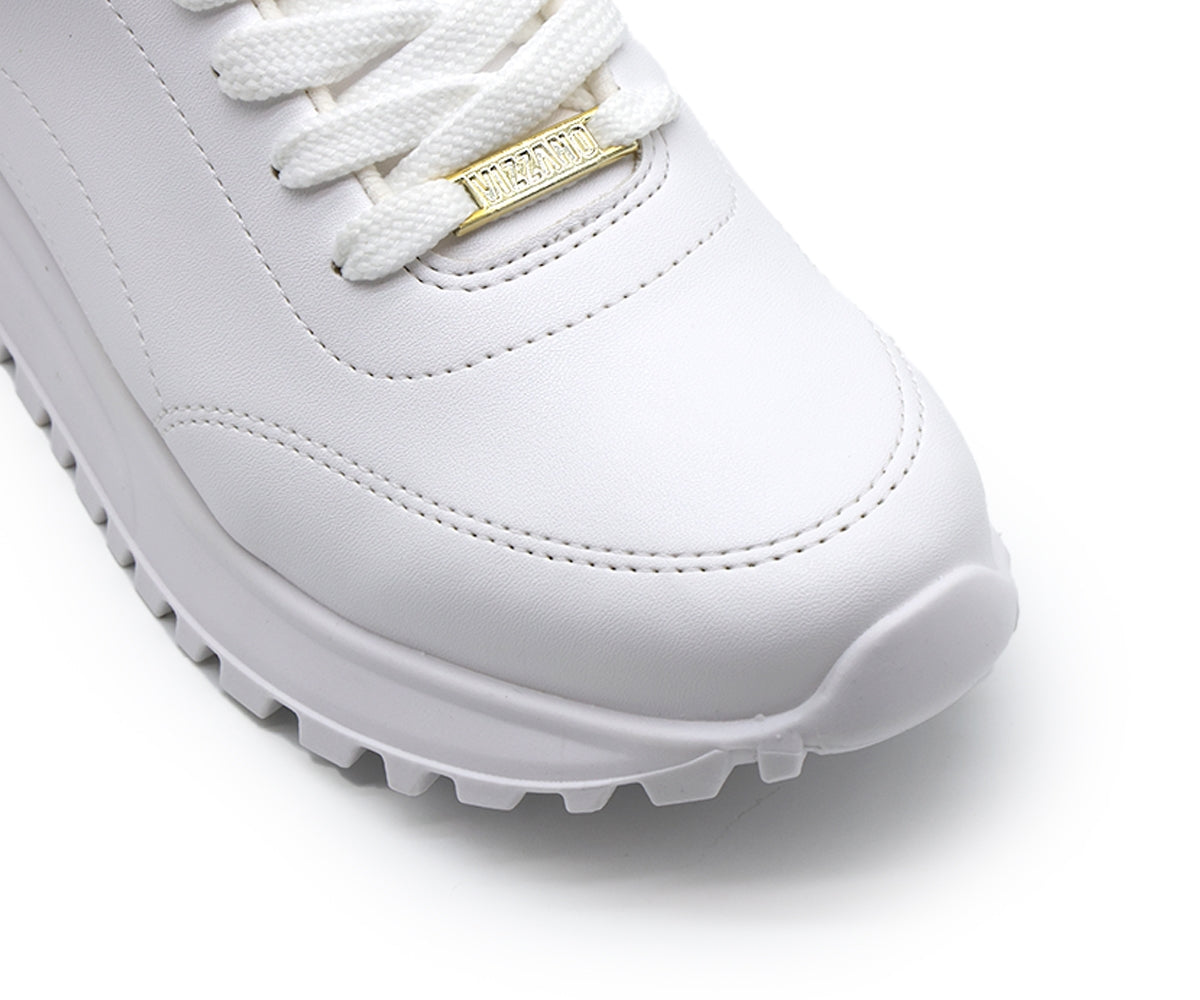 br all white retro trainers