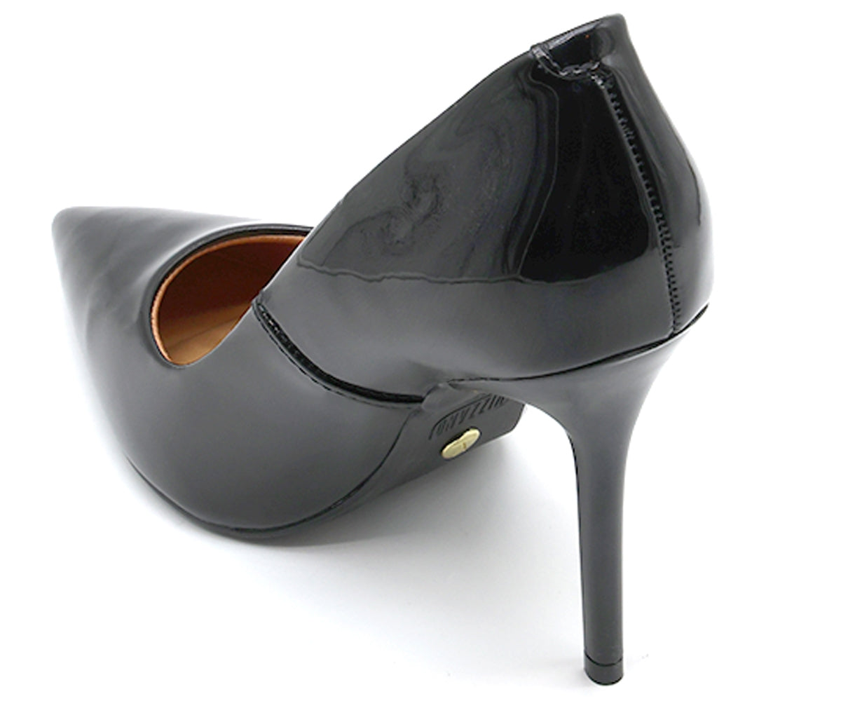 br classic high black patent stilletos