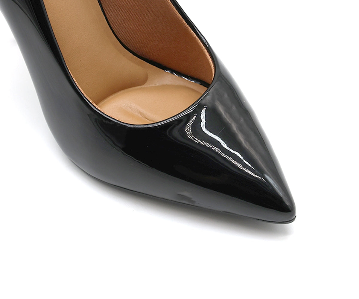 br classic high black patent stilletos