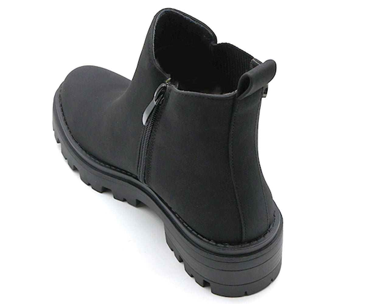 black nubuck chelsea boot