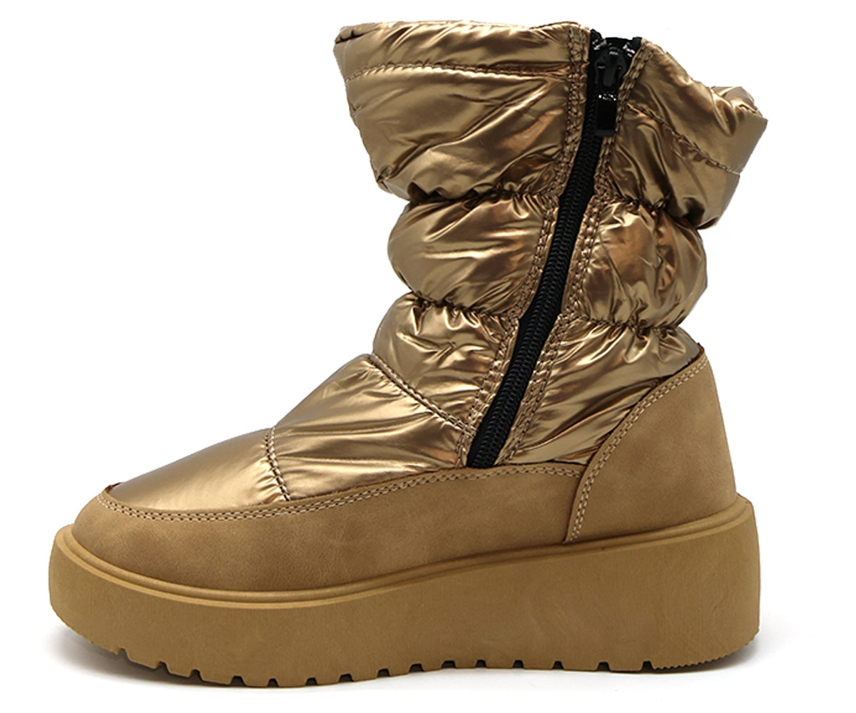 gold nylon boot