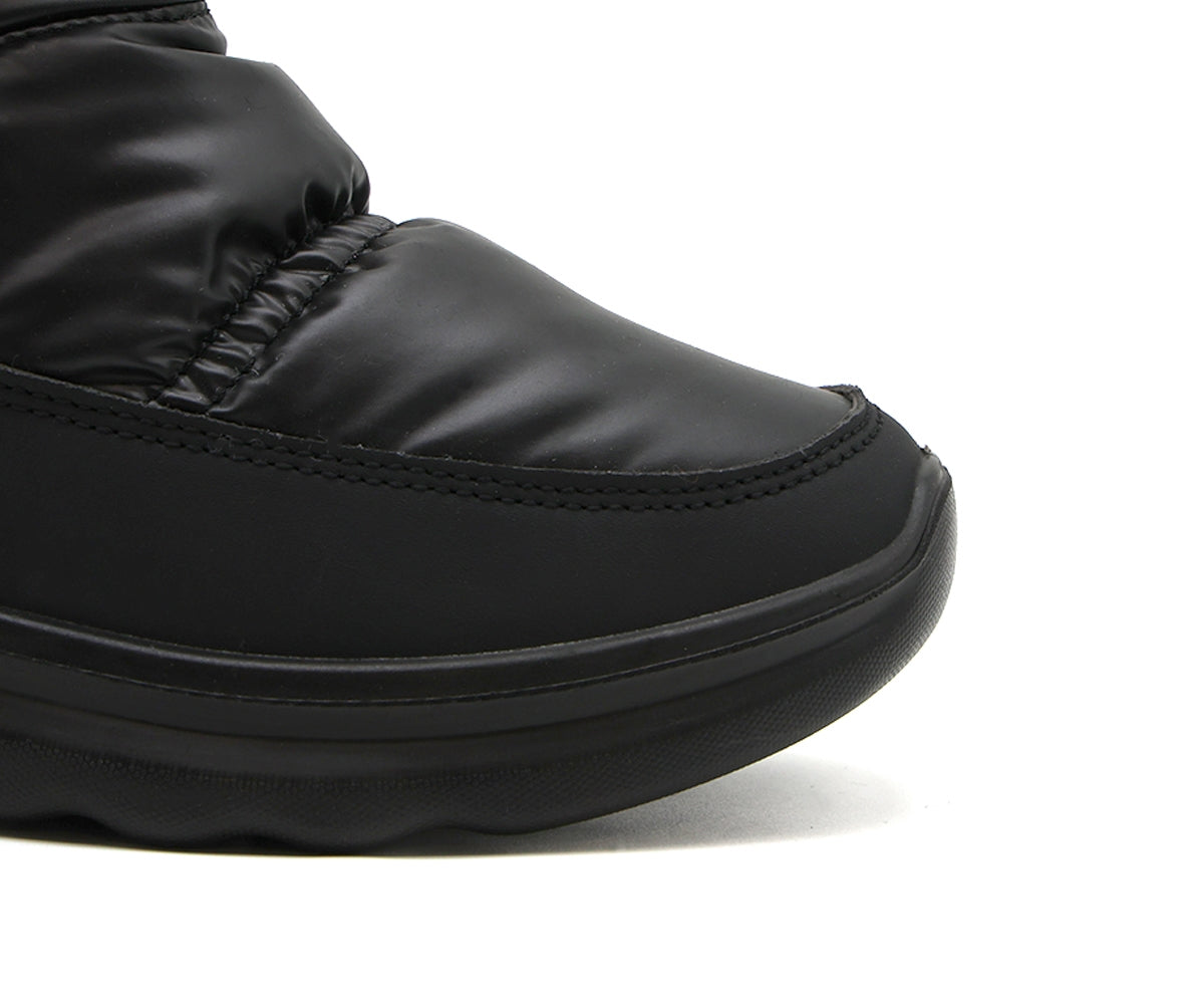 black  nylon ankle boot