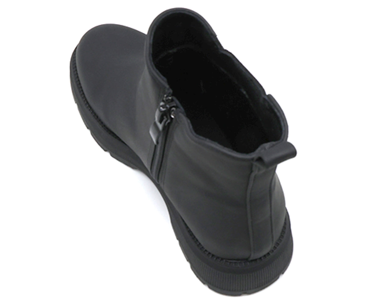 girls black nubuck chelsea boot