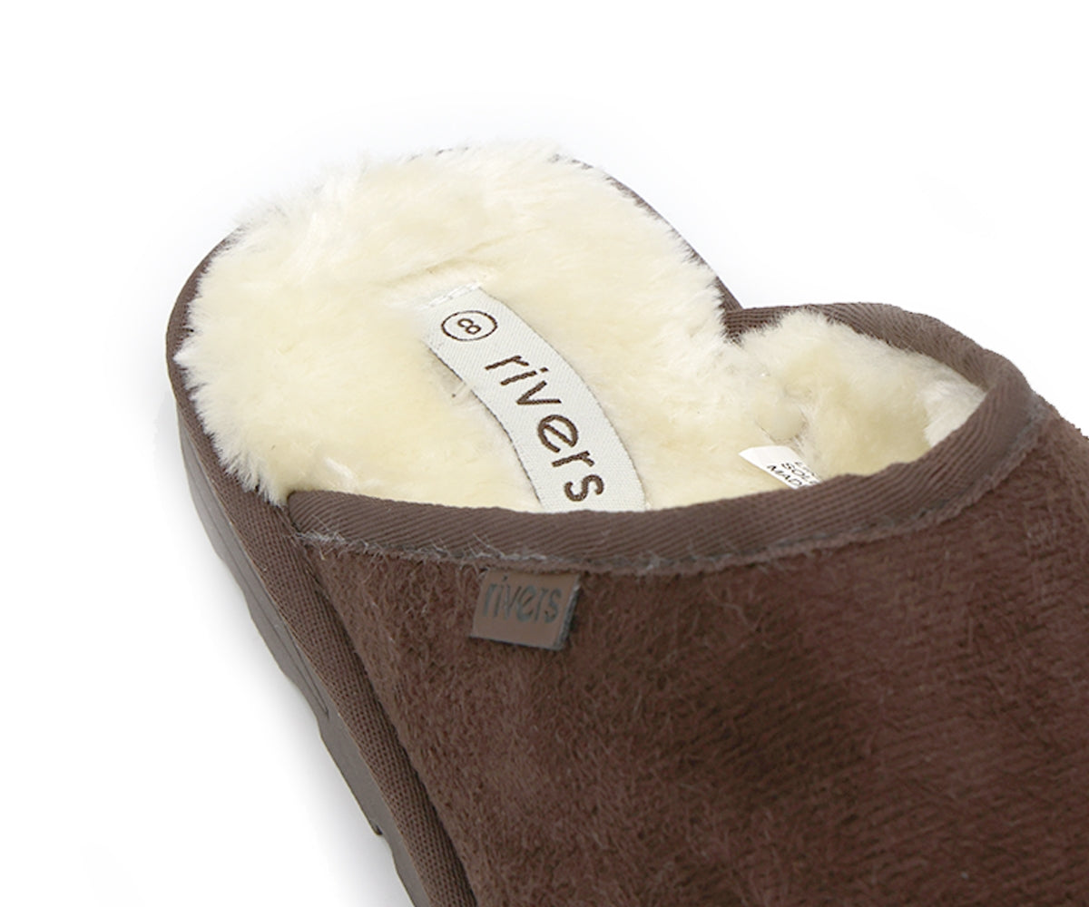 wooly brown slipper