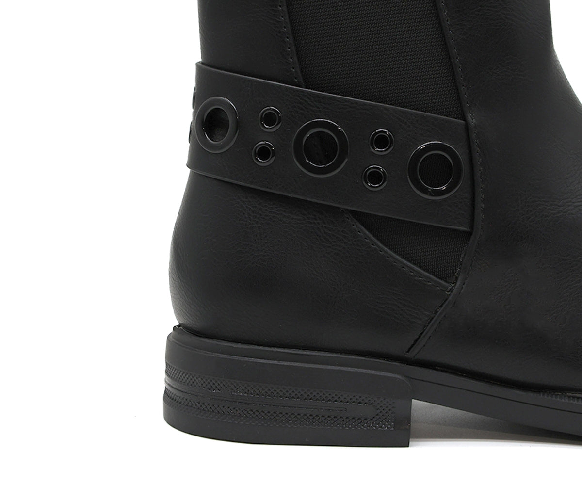 eyelet ankle boot