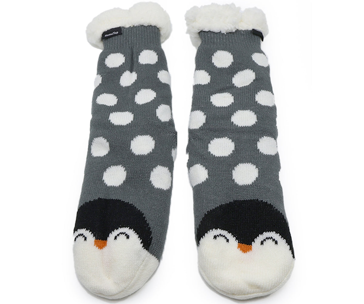 cozy penguin socks