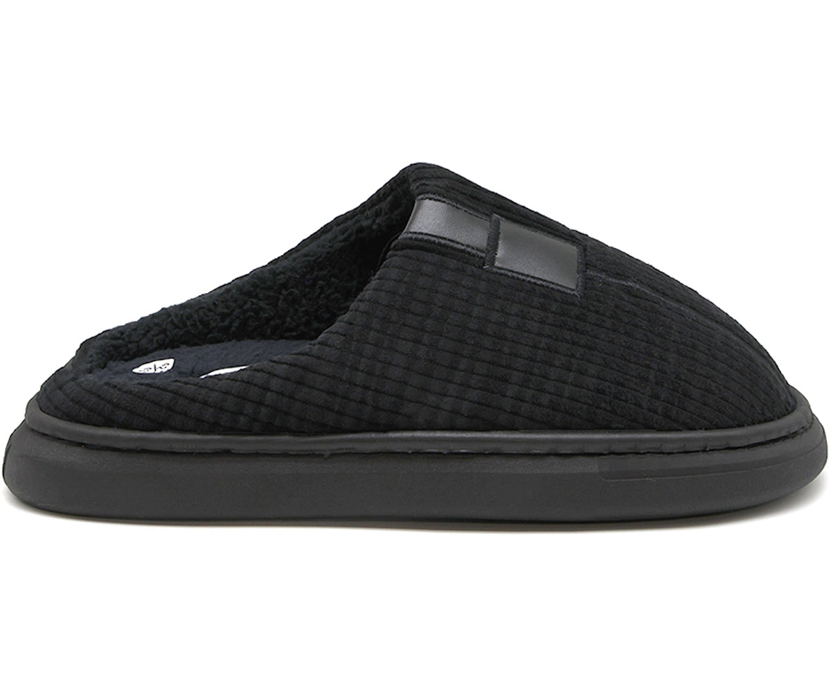 black striped house slipper