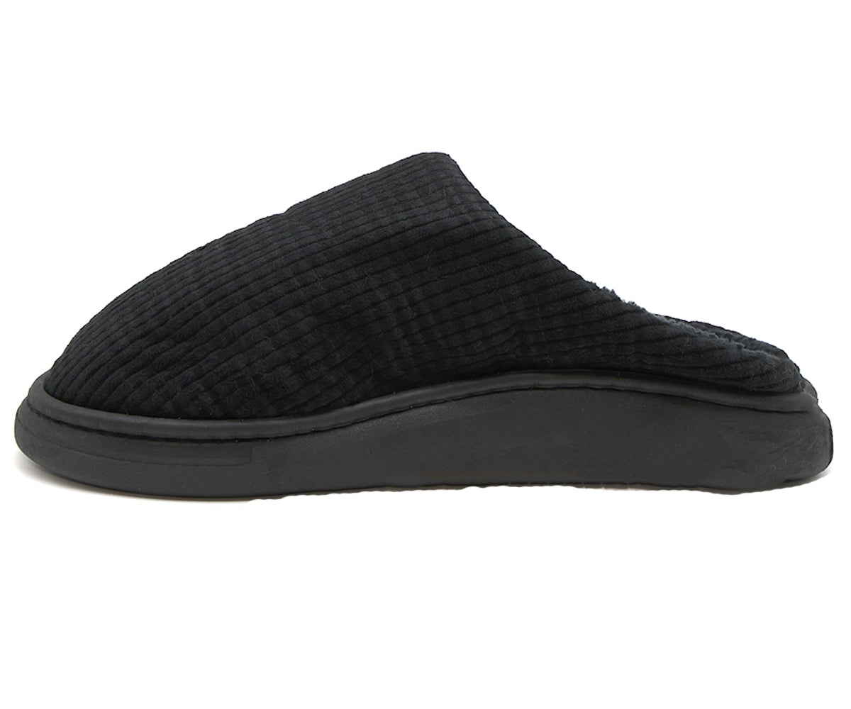 black striped house slipper