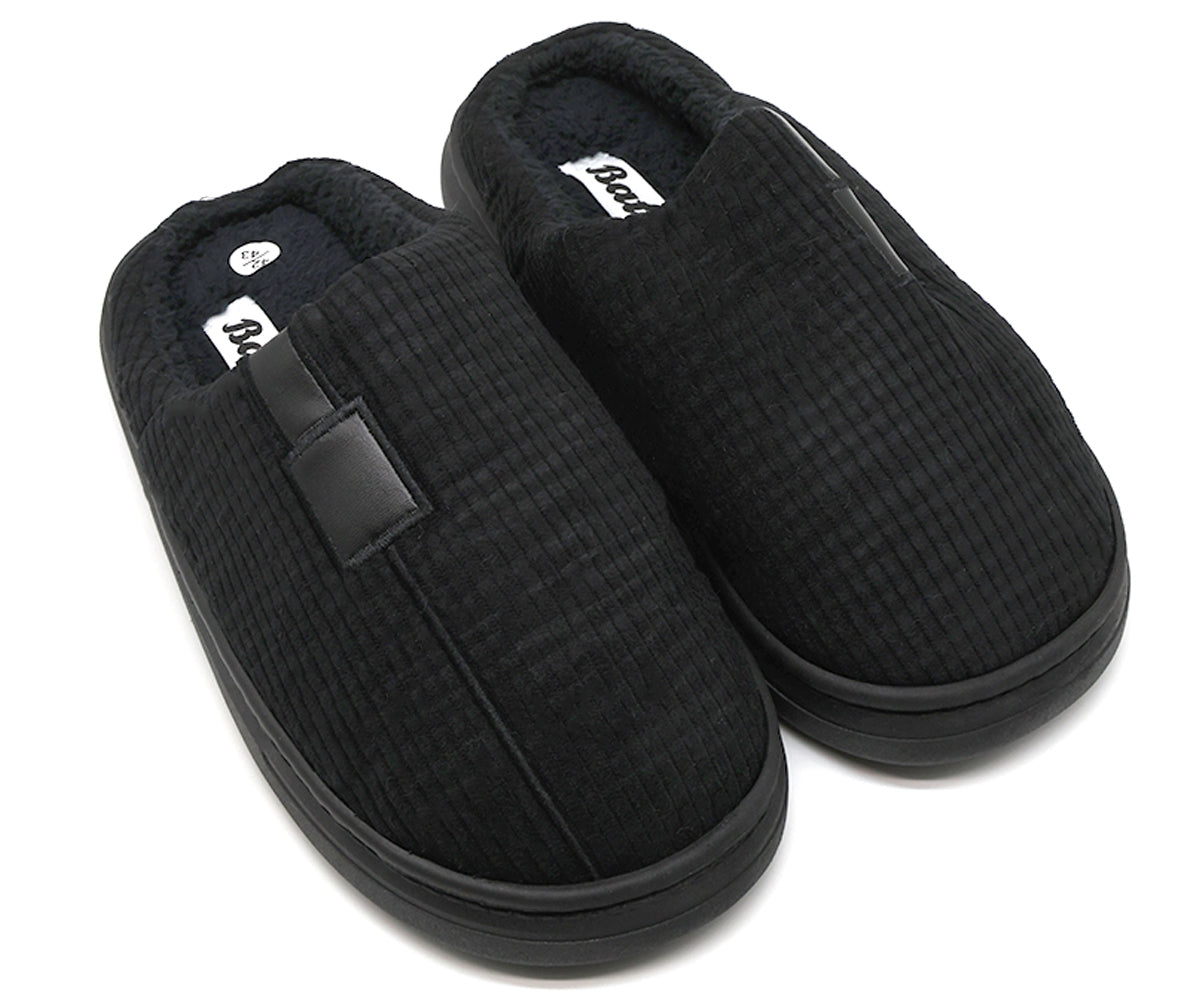 black striped house slipper