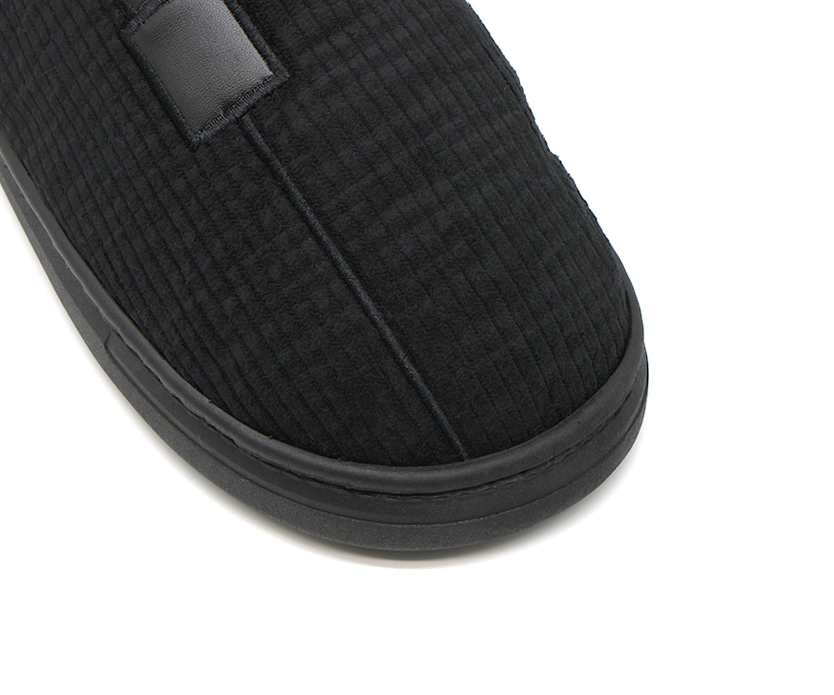 black striped house slipper