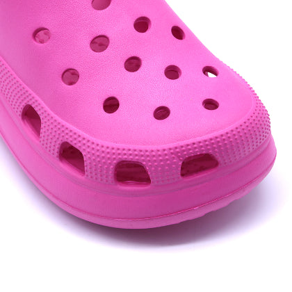 Thick Fuchsia Foam Clogs