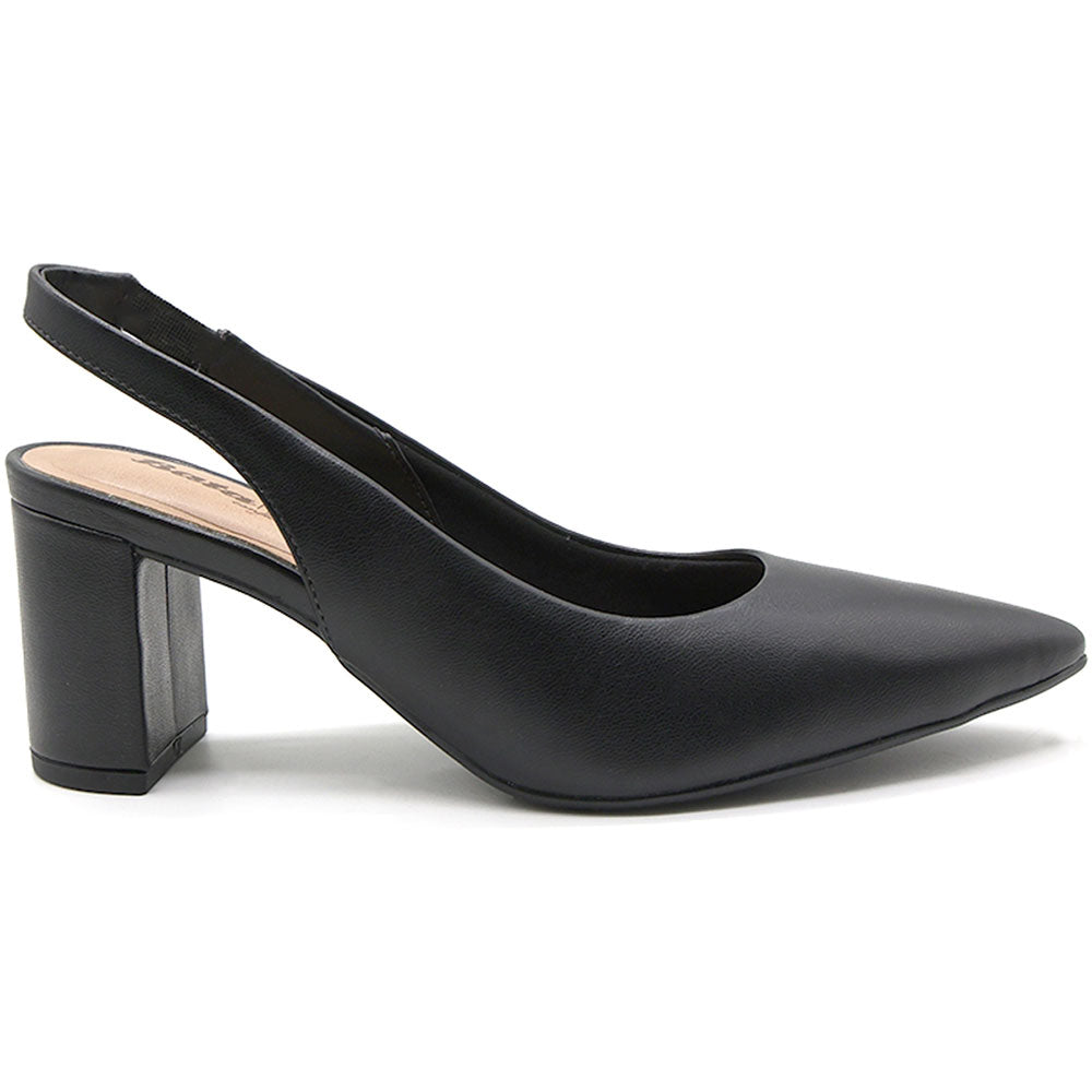 br classic block heel black slingback stilletos
