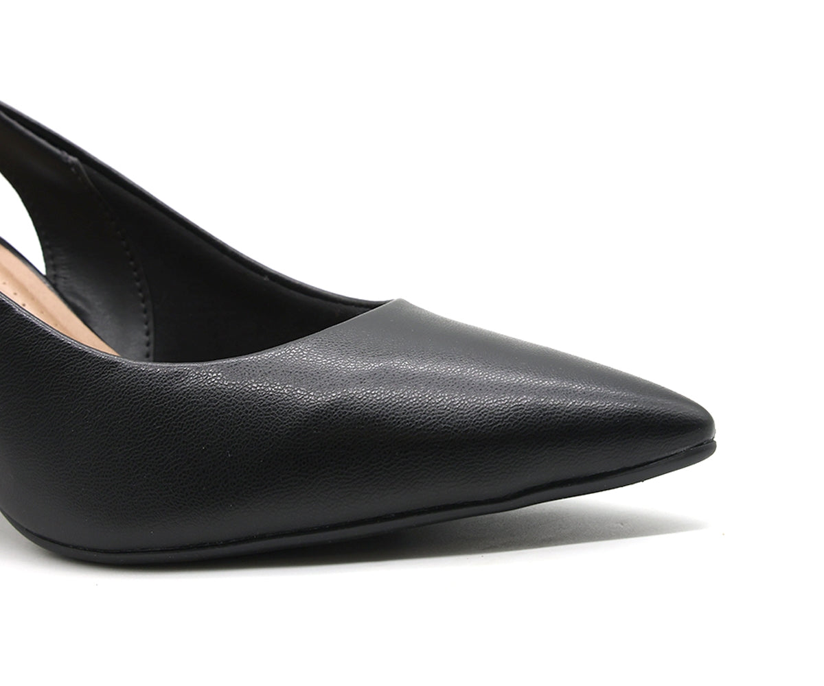 br classic block heel black slingback stilletos