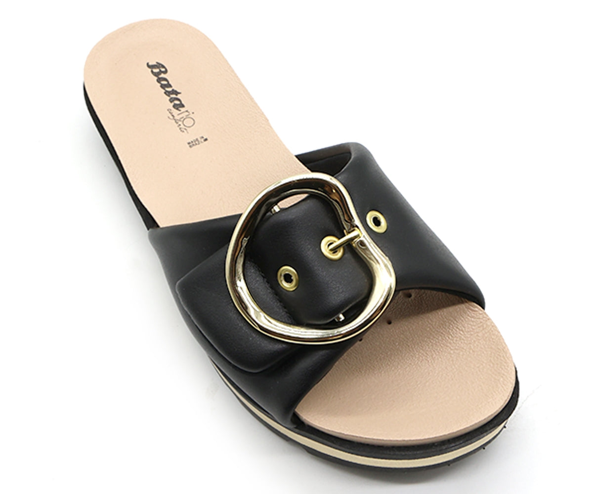 dry tech black big buckle slides