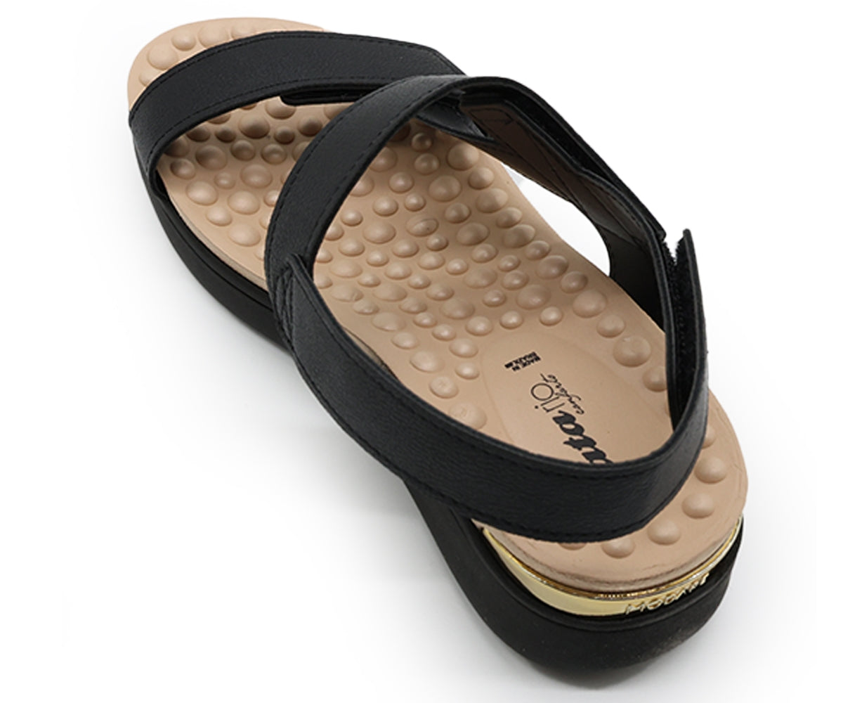 br reflex tech black velcro sandals