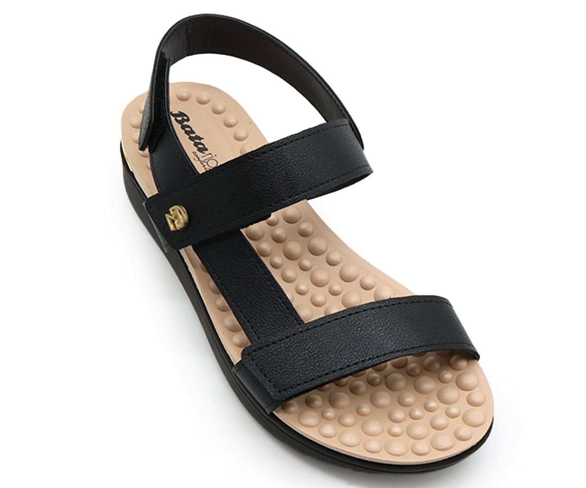 br reflex tech black velcro sandals