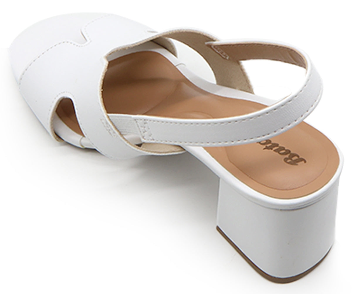 BR White Cutout Sandal