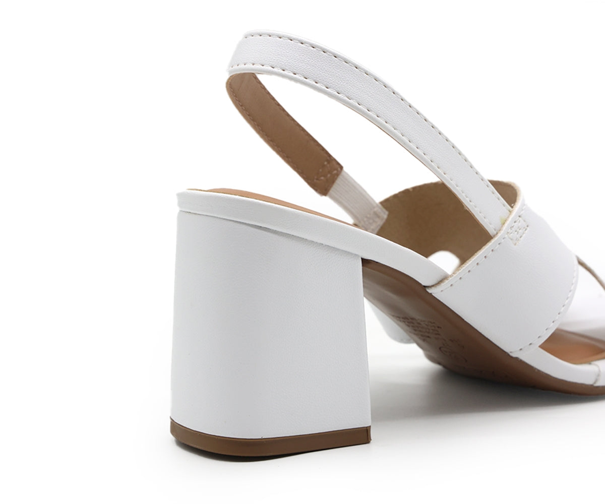 BR White Cutout Sandal
