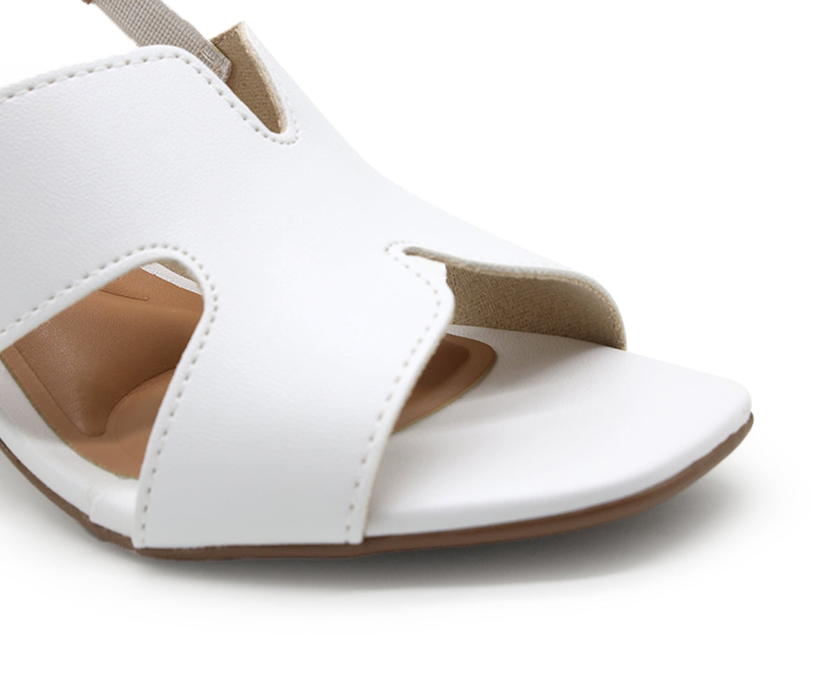 BR White Cutout Sandal