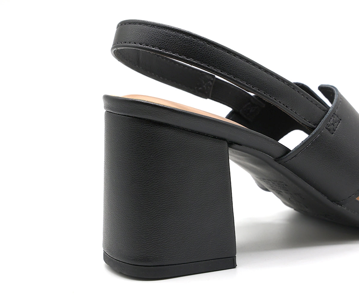 BR Black Cutout Sandal