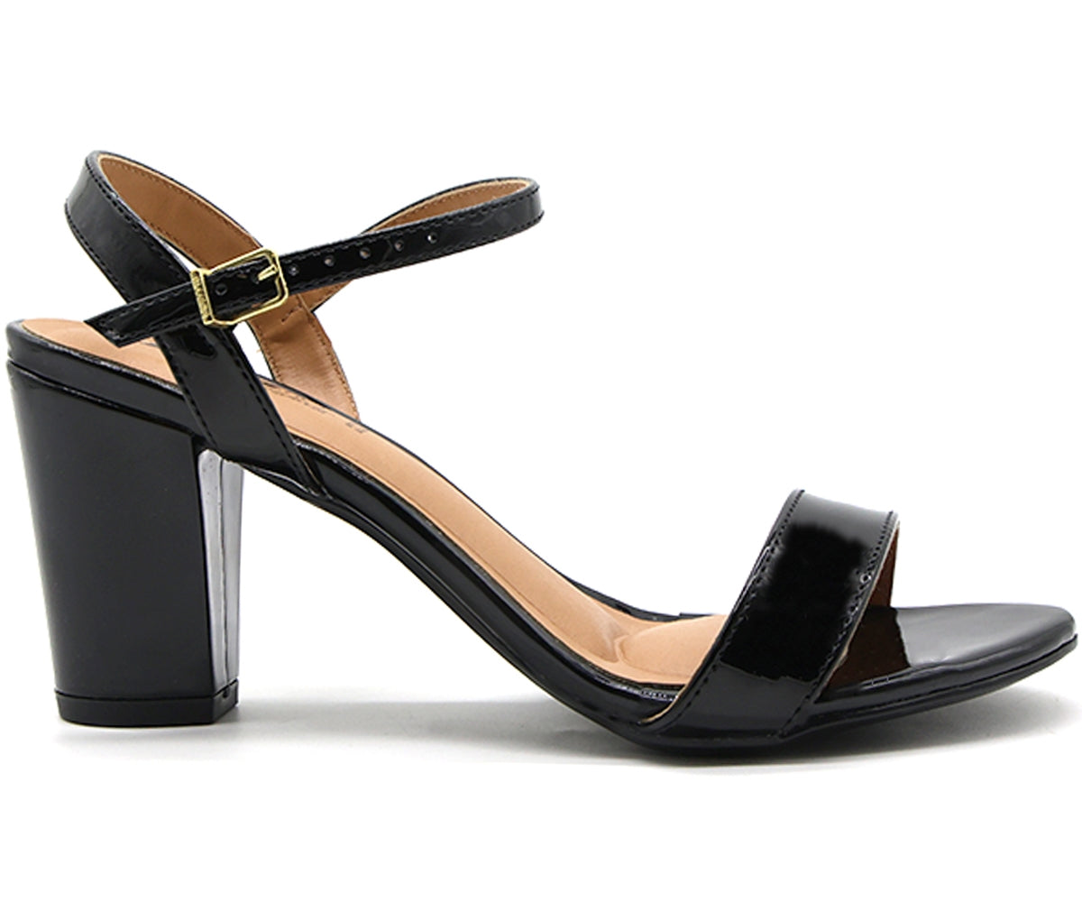 br black patent sandal