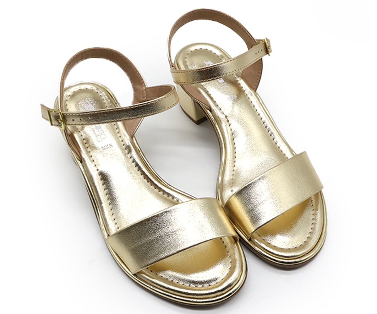 br gold trimmed sandal