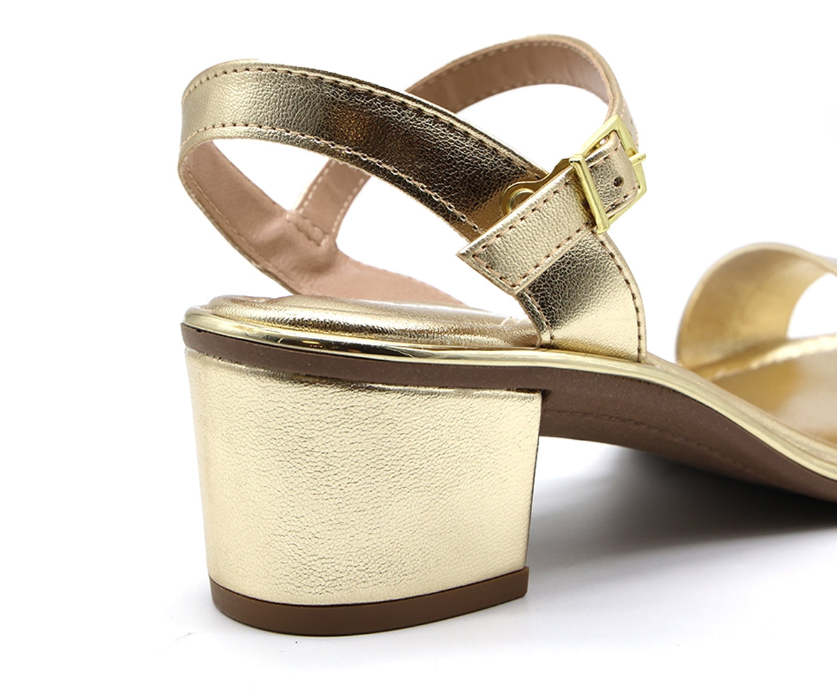 br gold trimmed sandal